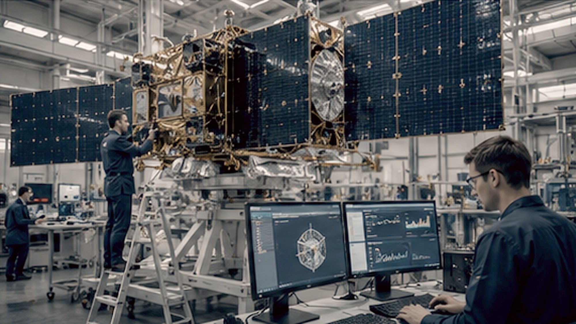 Aerospace and defense satellite integration facility