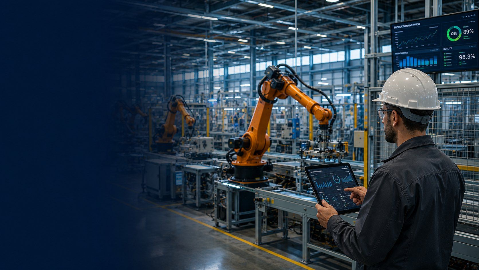 Automated manufacturing factory floor